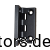 Kunststoff-Scharnier 102x79x10mm