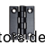 Kunststoff-Scharnier 102x79x10mm