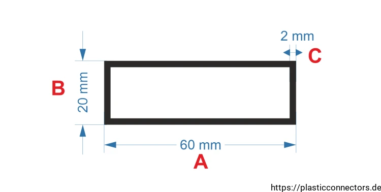 Aluminiumprofil Rechteckrohr Abmessungen 60x20mm.png