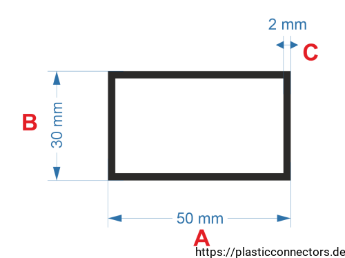 Aluminiumprofil Rechteckrohr Abmessungen 50x30mm.png