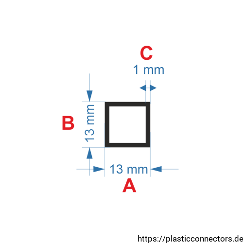 Aluminiumprofil quadratrohr 13x13x1.png